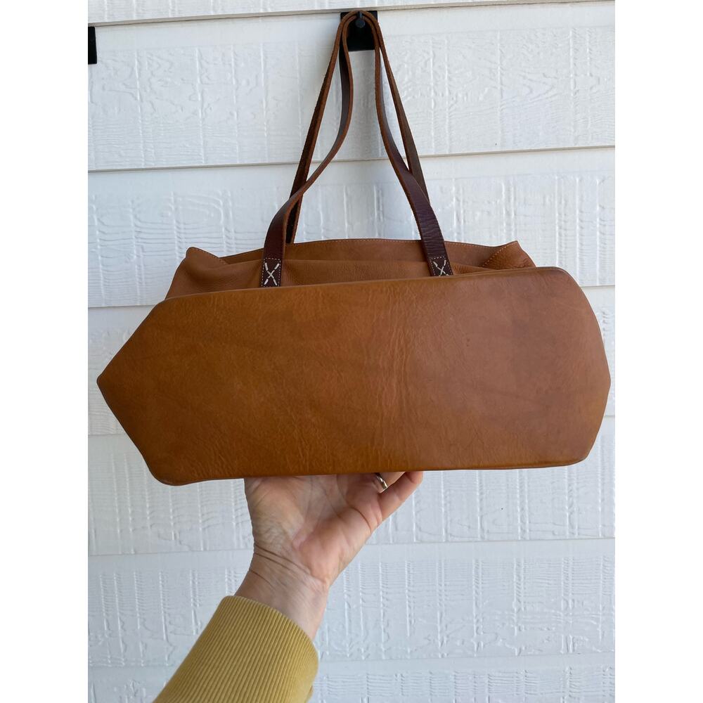 Leaders in Leather all Leather Purse or Bag camel tan - Picture 3 of 10